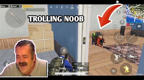 Trolling Noob In Pubg Mobile Slowly Noobs In Pubg Mobile Youtube