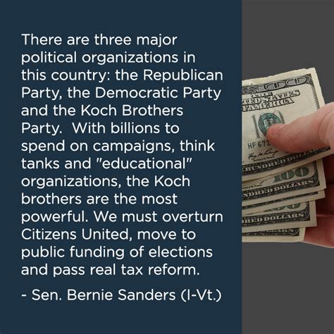 Better World Quotes Bernie Sanders On Citizens United