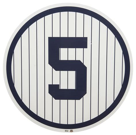 Lot Detail Joe Dimaggio New York Yankees Retired Number Sign From