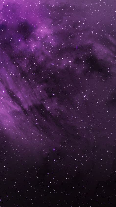 Download Wallpaper 750x1334 Purple Clouds Cosmos Stars Space Iphone