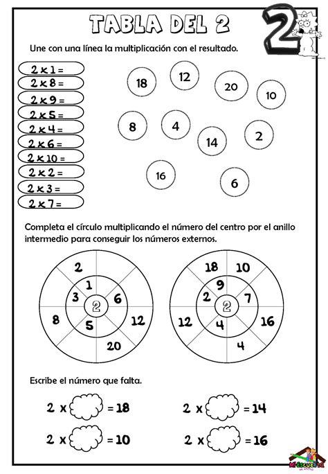 Cuaderno Tablas De Multiplicar Con Ejerciciospagina05 Imagenes