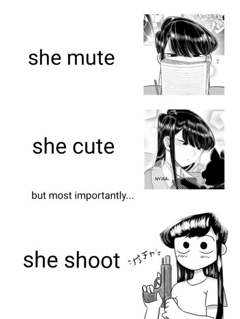 Komi Can Protec Herself He Protec But He Also Attac Anime Memes Funny Anime Funny Anime Jokes