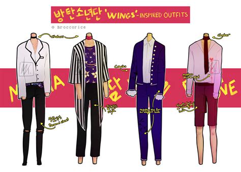 Bts Wings Inspired Outfits By Broccorice On Deviantart
