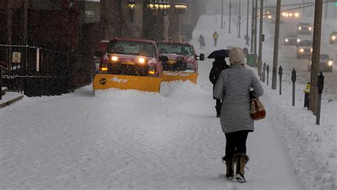 Winter Storm Hits Northeast With Heavy Snow Wind