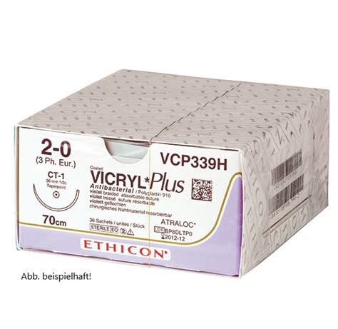 Vicryl Ungef Gefl V496h Ps2 Prime Usp4 0 045cm Pack A 36 Stk