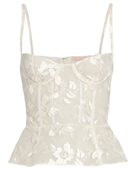 Floral Embroidered Bustier Top In 2020 Bustier Top Bustier Fashion