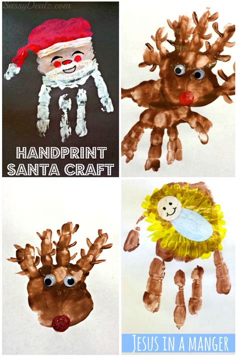 Cute Christmas Handprint Crafts For Kids Handprint
