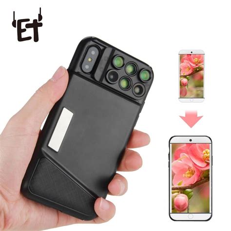 Et Dual Camera Lens Phone Case For Iphone X Professional Fisheye Wide