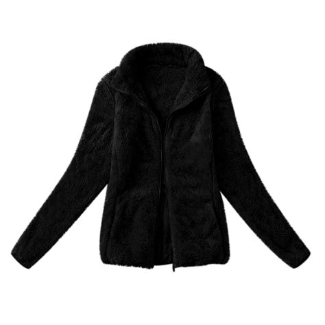women coats and jackets clearance fashion womens warm faux coat jacket winter zipper solid