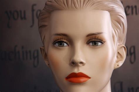 Female Fleshtone Full Body Mannequin With Molded Hair And Realistic Face Ebay