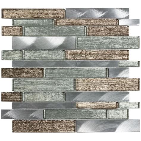 Essentially the glass sheet backsplash is a sheet of glass that can be painted in the color of your choice and then installed on your wall. Elida Ceramica Sparkling River 12-in x 12-in Glass and ...