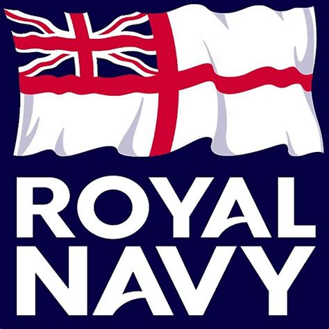 Royal Navy Ensign And Logo Poster By Quatrosales Redbubble