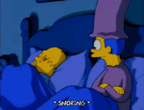 Homer The Simpsons Snoring 