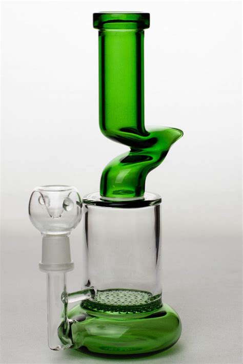 8 Honeycomb Flat Diffused Kink Bubbler — Bong Outlet
