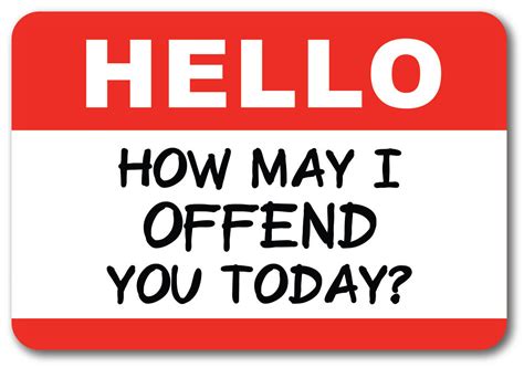 Hello How May I Offend You Today Sticker — Funatic
