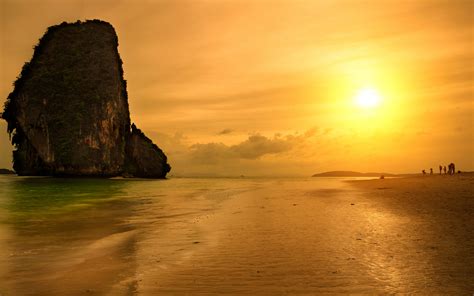 Sunset Beach Krabi Thailand Wallpaper 1920x1200 32123