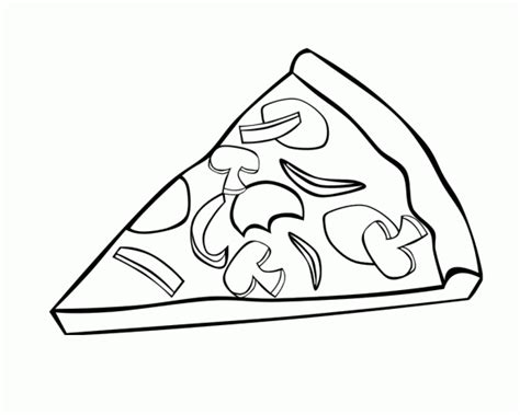 Pizza Para Colorear