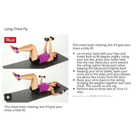 Lying Chest Fly Chest Fly Workout Exercise