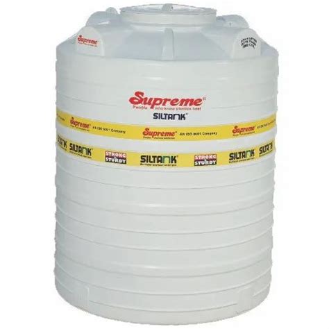 White Plastic Supreme Four Layer Overhead Water Tank Storage Capacity