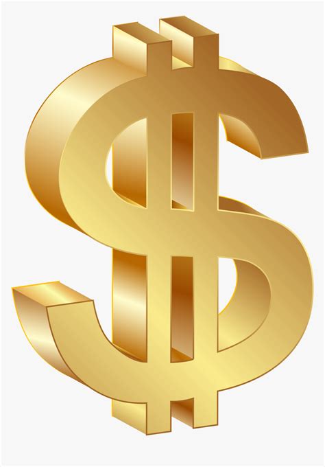 Gold Dollar Sign Clipart Image