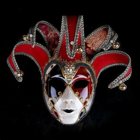 New Venetian Masquerade Masks Full Face Jester Joker Halloween Cosplay