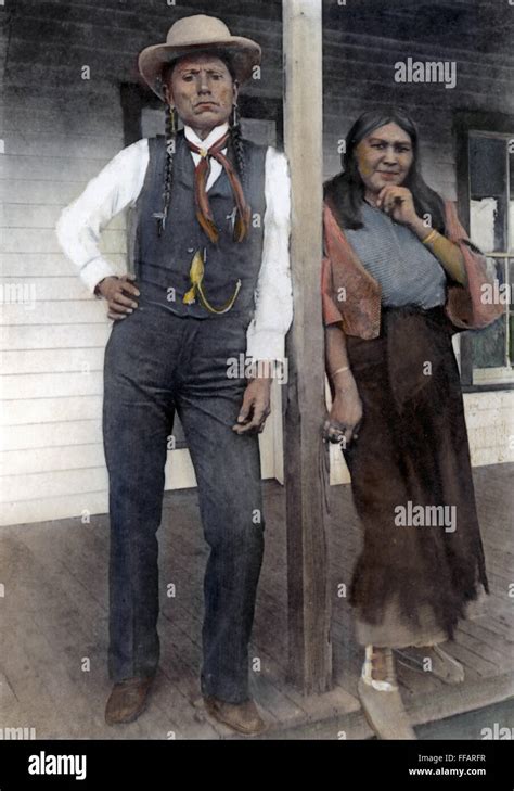 Quanah Parker 1845 1911 Nnative American Kwahadi Comanche Leader With Tonasa One Of His