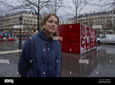 French Actress Adele Haenel During The International Women S Rights Day In Paris France On