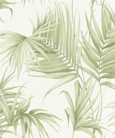 Palm Leaf Green Wallpaper By Albany Green Leaf Wallpaper Grey And Green Wallpaper Green