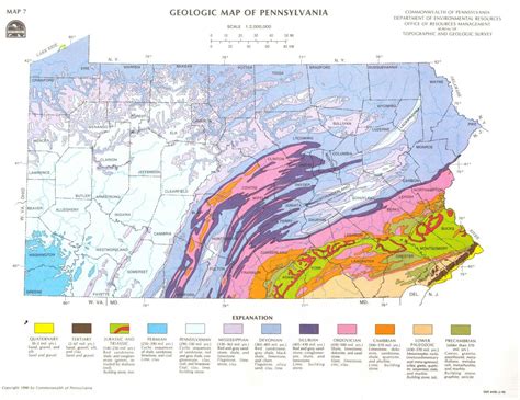 32 Geologic Map Of Pennsylvania Maps Database Source