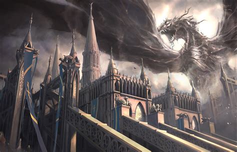 214 Fantasy Wallpapers Castles Sorcery Dragons And Maidens