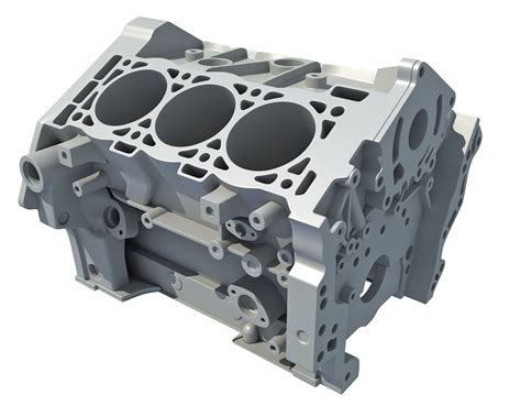 3d V6 Engine Block Cgtrader