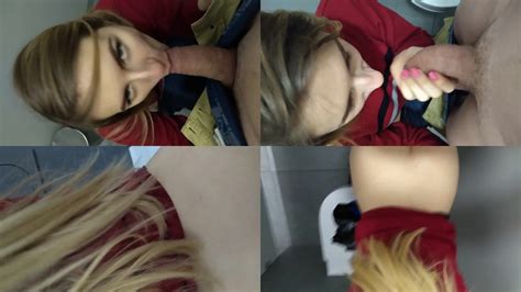 Almost Caught In Public Toilet Continue Fuck After Cinema Eleo And Mish P
