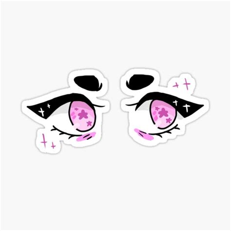 Anime Eyes Stickers Redbubble