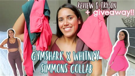 GYMSHARK X Whitney Simmons COLLAB REVIEW TRY ON GIVEAWAY YouTube