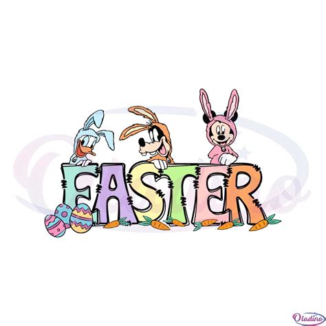 Disney Easter Mickey And Friend Easter Bunny SVG Cutting Files