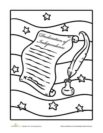 You might also be interested in coloring pages from franklin category. Declaration of Independence, Coloring Page | Worksheets ...