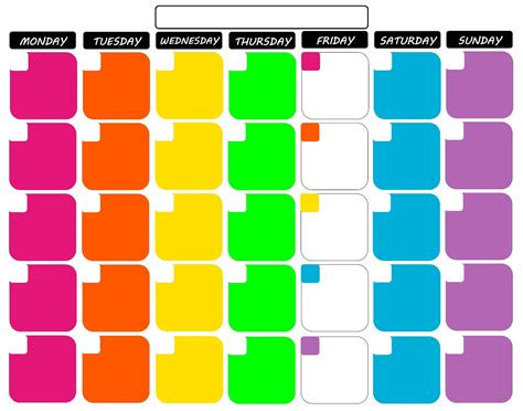 Koolbeenz My Free Printable Calendar 11x14 Tropical Colors Inspired