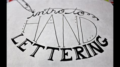 Intro To Hand Lettering Youtube
