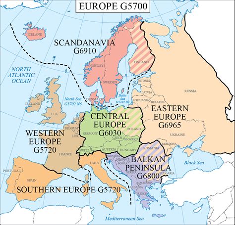 LC G Schedule Map 18: Europe Regions | WAML Information Bulletin