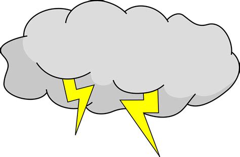 Lightning Thunder Cloud Free Vector Graphic On Pixabay