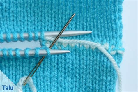 Maschenstich/Strickstich - so verbinden Sie zwei ...