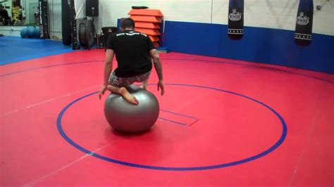 Stability Ball Grappling Drill Youtube