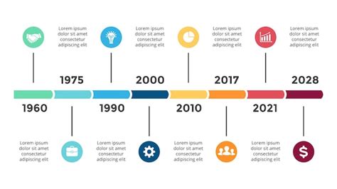 Premium Vector Timeline Infographic Presentation Slide Template