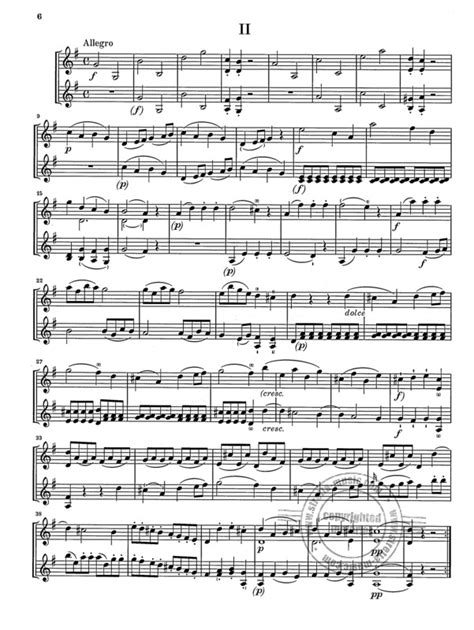 Six Little Duets Op 8 For Two Violins From Ignaz Josef Pleyel Buy