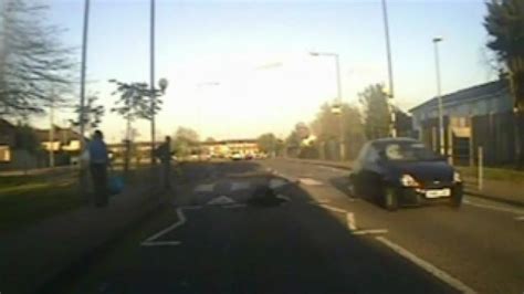 Shocking CCTV Of A Girl Being Hit By Car At Pedestrian Crossing Ouch