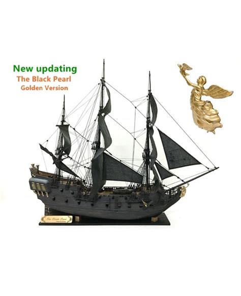 The Black Pearl Golden Version 2021 Wood Model Ship Kit