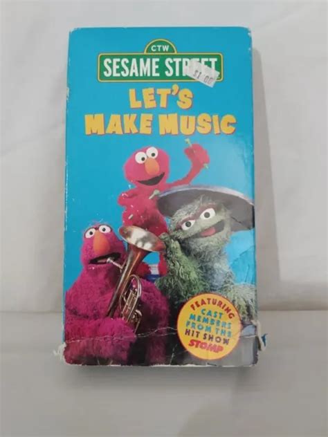 Sesame Street Lets Make Music Vhs 2000 Stomp Luke Cresswell Alan