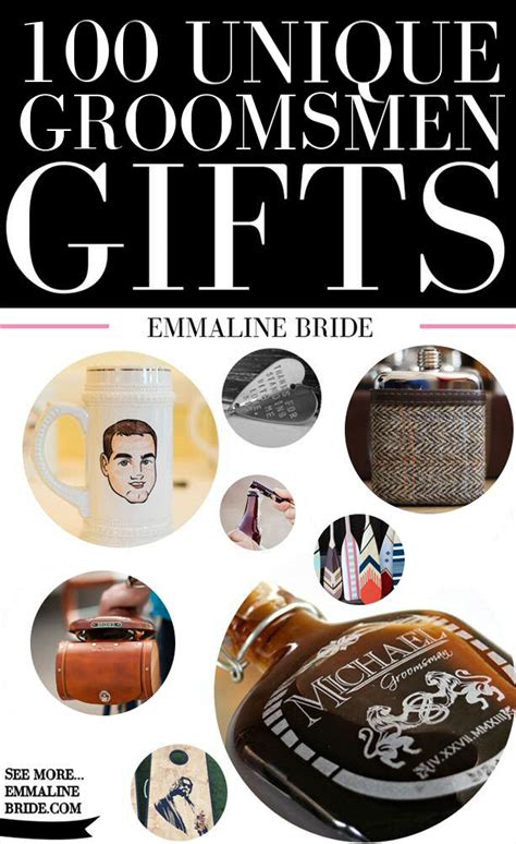 Since our launch in 2008, we have prided ourselves on offering only the finest affordable groomsmen gifts and unique wedding party gift ideas. 100 Best Groomsmen Gift Ideas Ever | Emmaline Bride