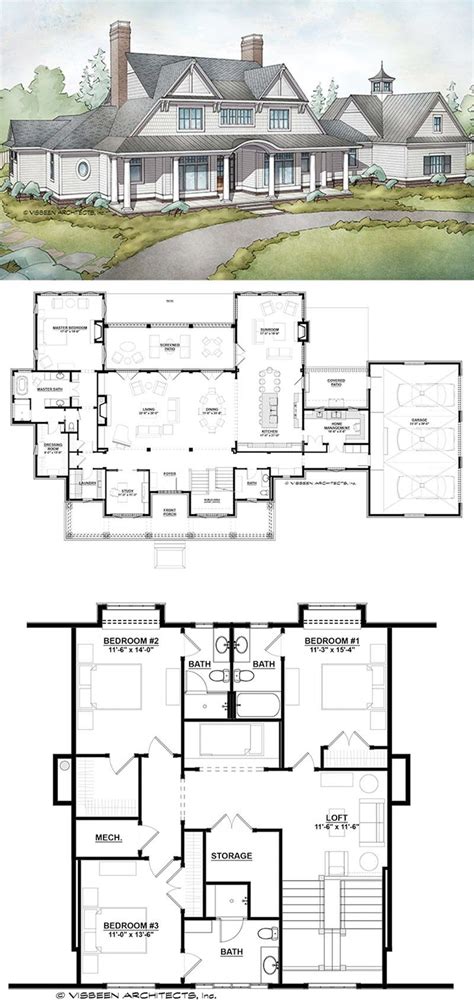 Most Popular Farmhouse Plans Blueprints Layouts And Details Of The