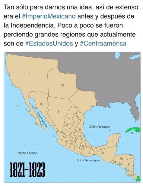 🇲🇽 • Este Era El Imperio Mexicano En 1794 Mayor Que Estados Unidos